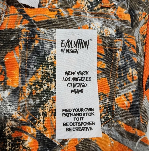 Evolution by Design Orange and Black Camo Pant - Picture 5 of 5